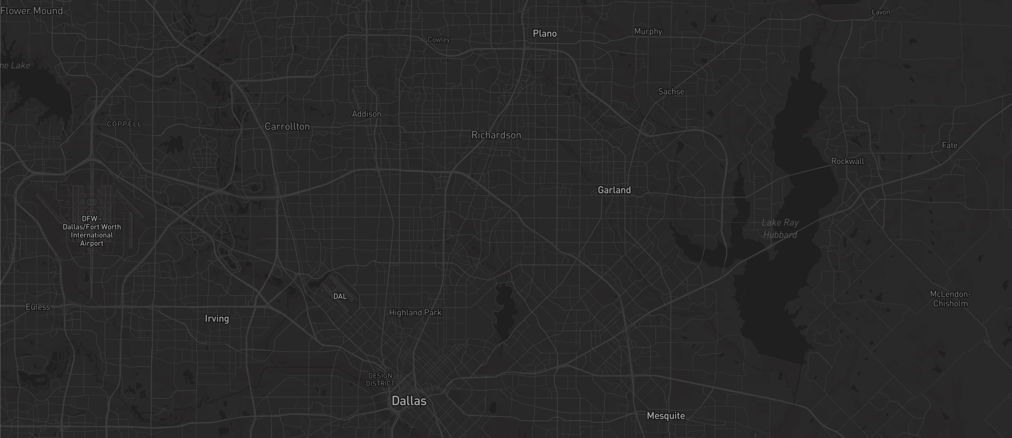 DFW Service Area Map